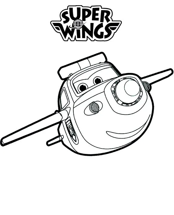Super Wings Trafik kolorowanka dla dzieci