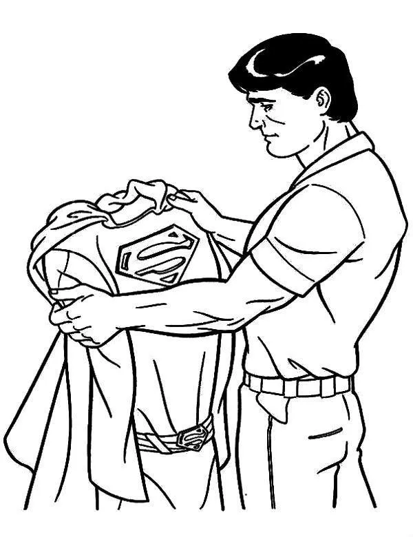 Superman kolorowanka 10 do druku dla dzieci