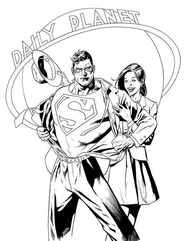 Superman kolorowanka 12 do druku dla dzieci