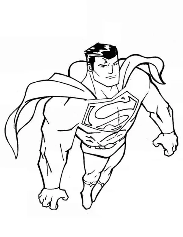 Kolorowanka - Superman kolorowanka 13 do druku dla dzieci