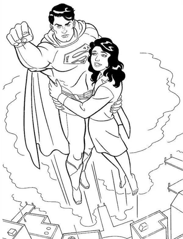Superman kolorowanka dla dzieci do druku