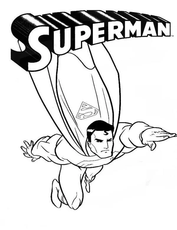 Superman kolorowanka 5 do druku dla dzieci