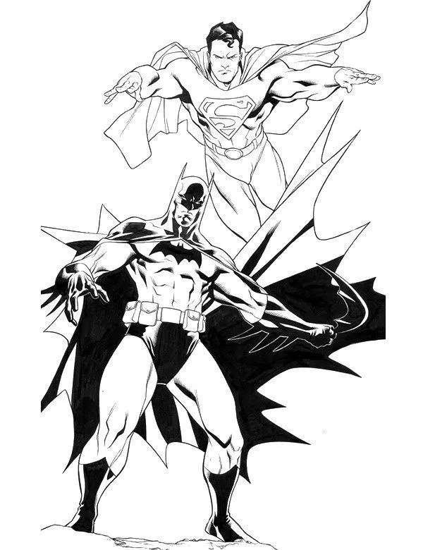 Kolorowanka - Superman kolorowanka do druku dla dzieci