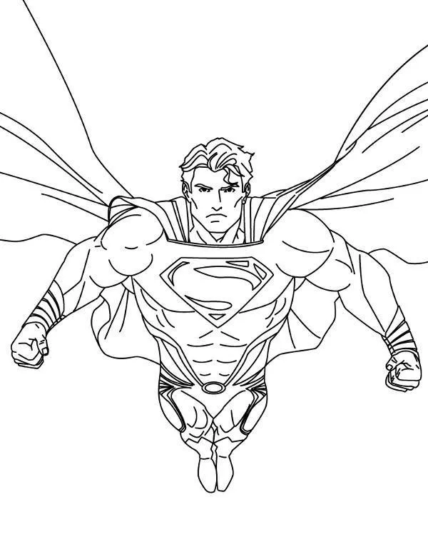 Superman kolorowanki do druku dla dzieci