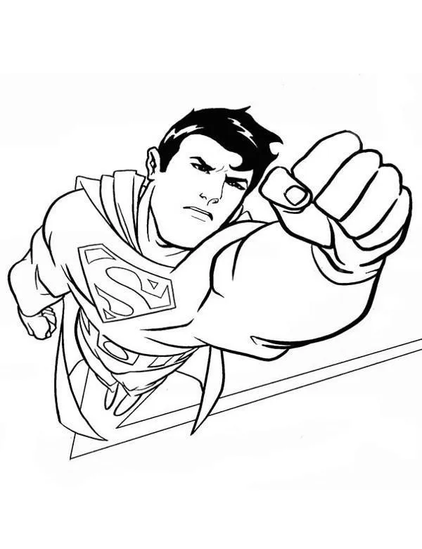 Superman kolorowanki do druku dla dzieci