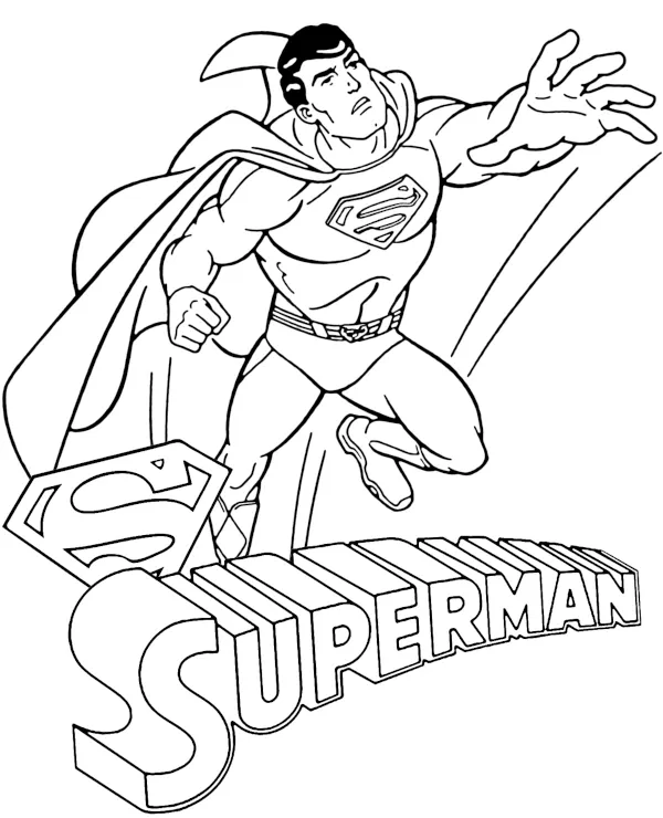 Superman man of steel kolorowanka do druku