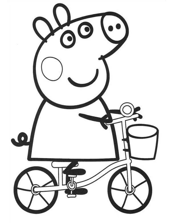 Kolorowanka - Świnka Peppa kolorowanka 7 do druku dla dzieci