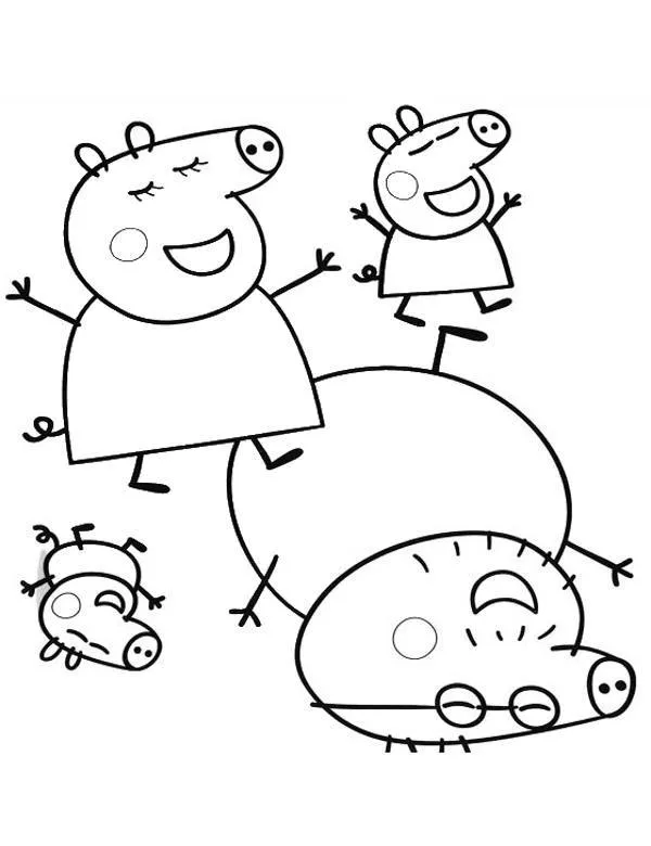Kolorowanka - Świnka Peppa kolorowanka do druku dla dzieci