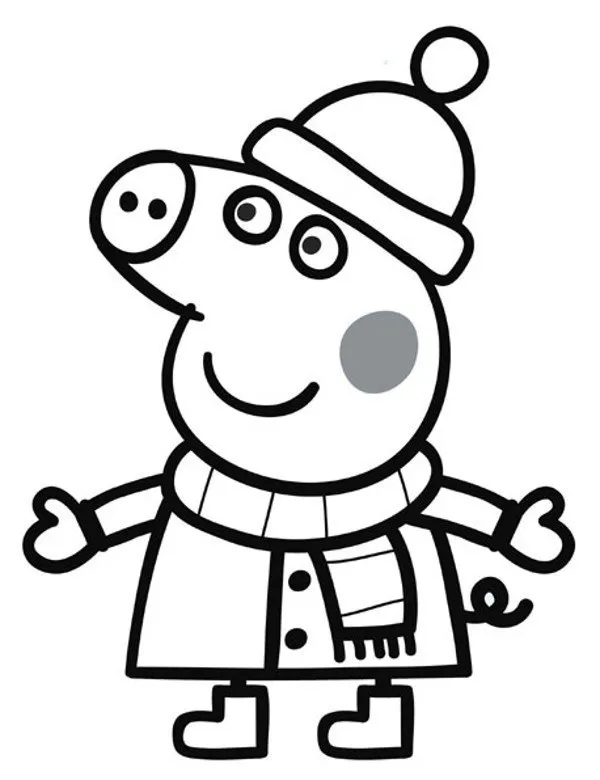 Kolorowanka - Świnka Peppa kolorowanka do druku dla dzieci