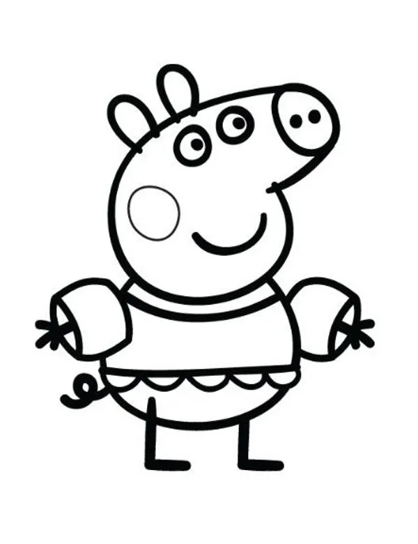 Świnka Peppa kolorowanka do druku 19 dla dzieci