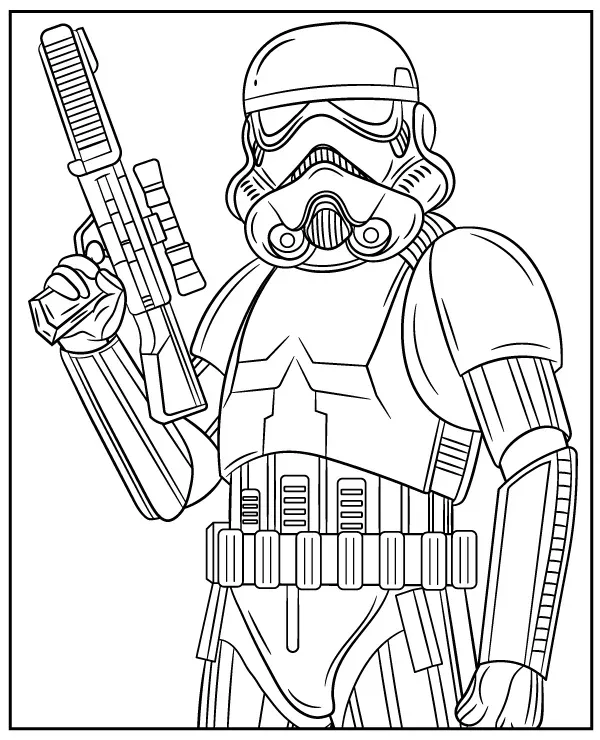 Szturmowiec Star Wars kolorowanka dla dzieci