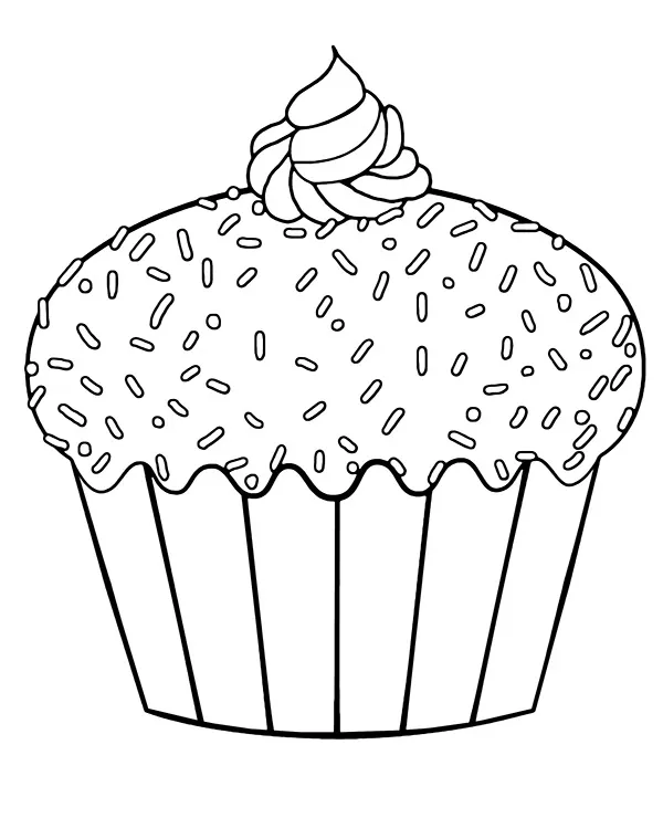 Tłusty czwartek kolorowanka muffinka do druku