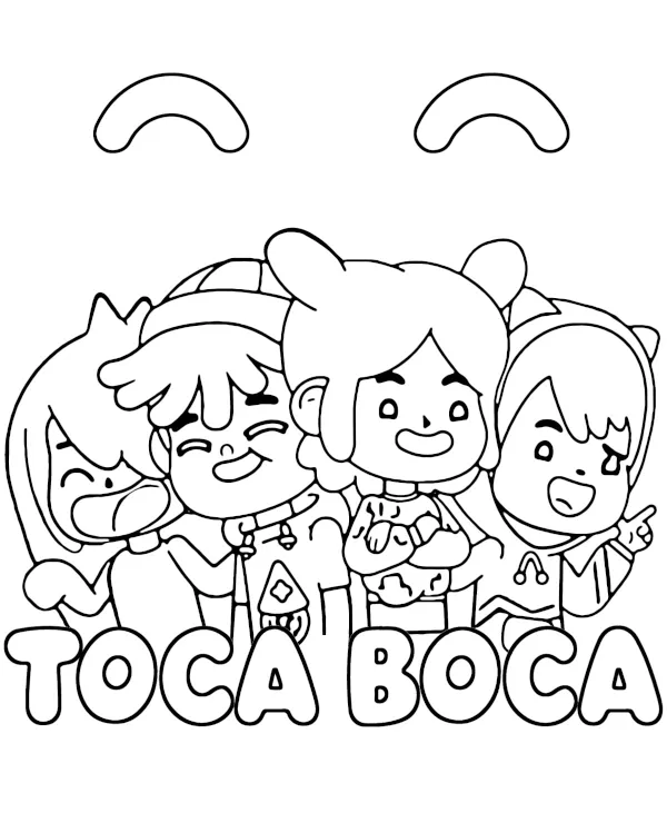 Toca Boca kolorowanka aplikacja dla dzieci do druku