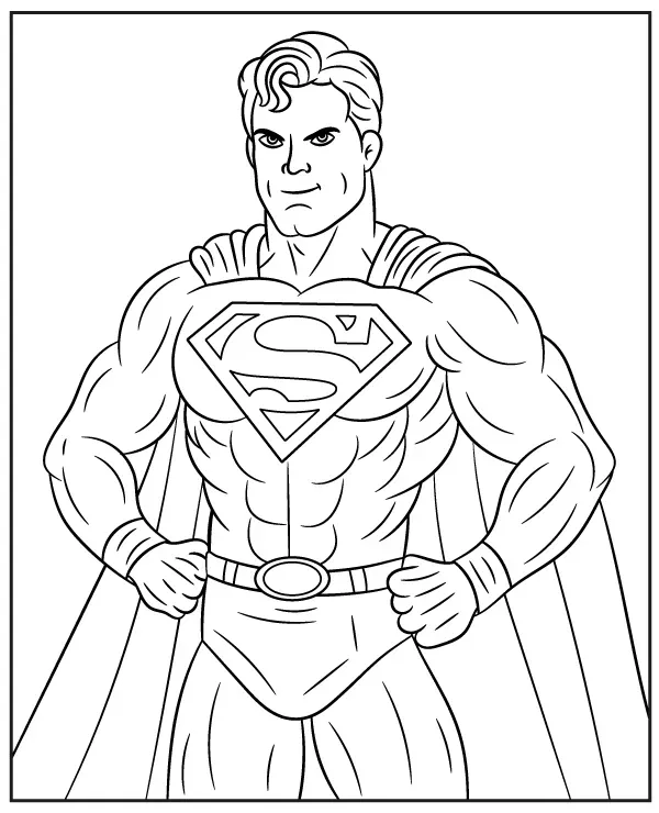 Thor Superman kolorowanka do druku