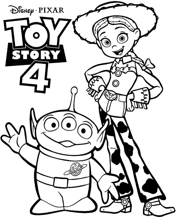 Kolorowanka - Toy Story 4 kolorowanka do druku