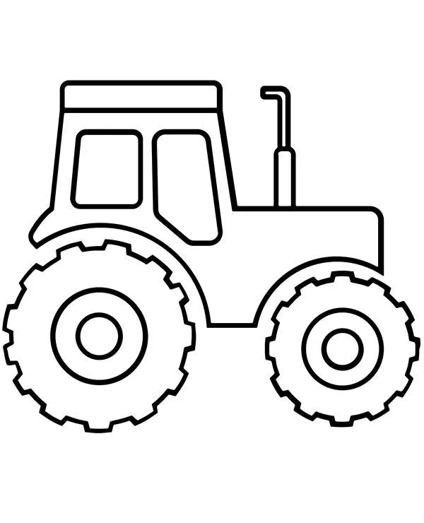 Traktor łatwy kolorowanka do wydruku