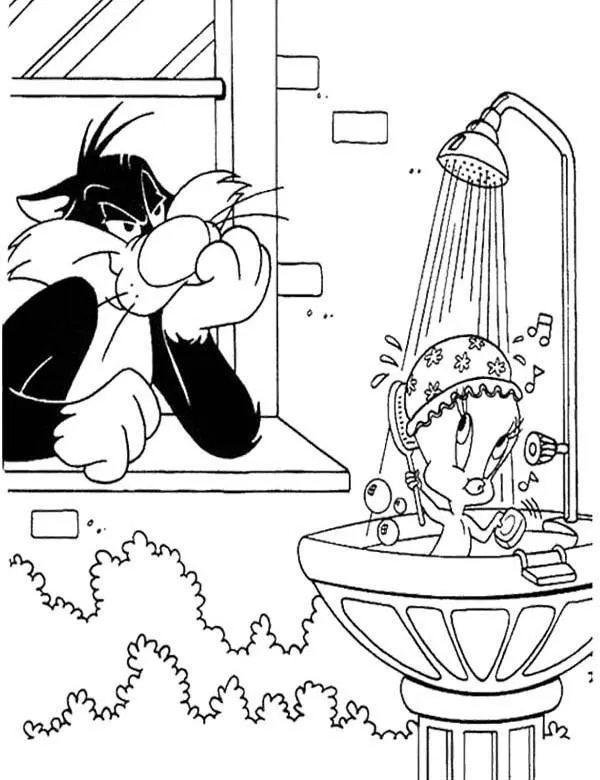 Tweety kolorowanka do druku