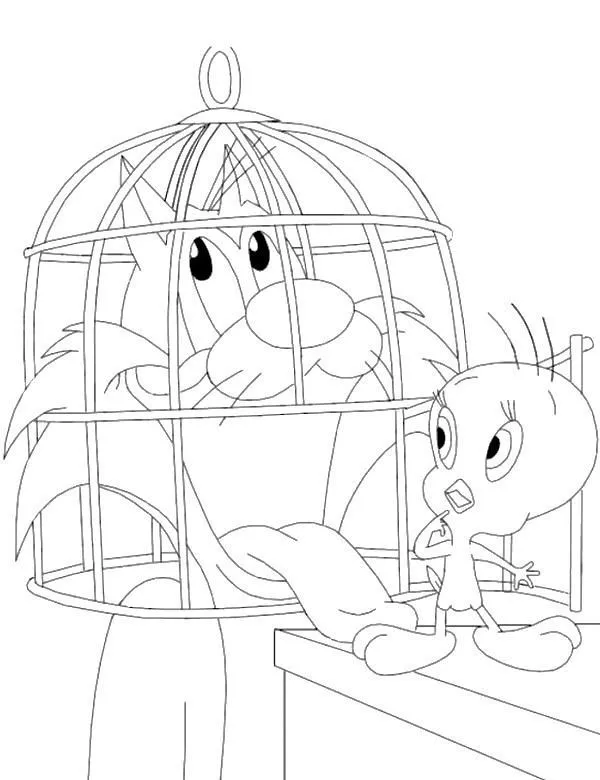 Tweety malowanka dla dzieci kolorowanka do druku