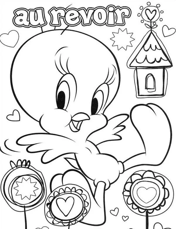 Tweety malowanka dla dzieci kolorowanka do druku
