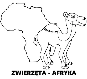 Zwierzęta Afryki kolorowanka do druku